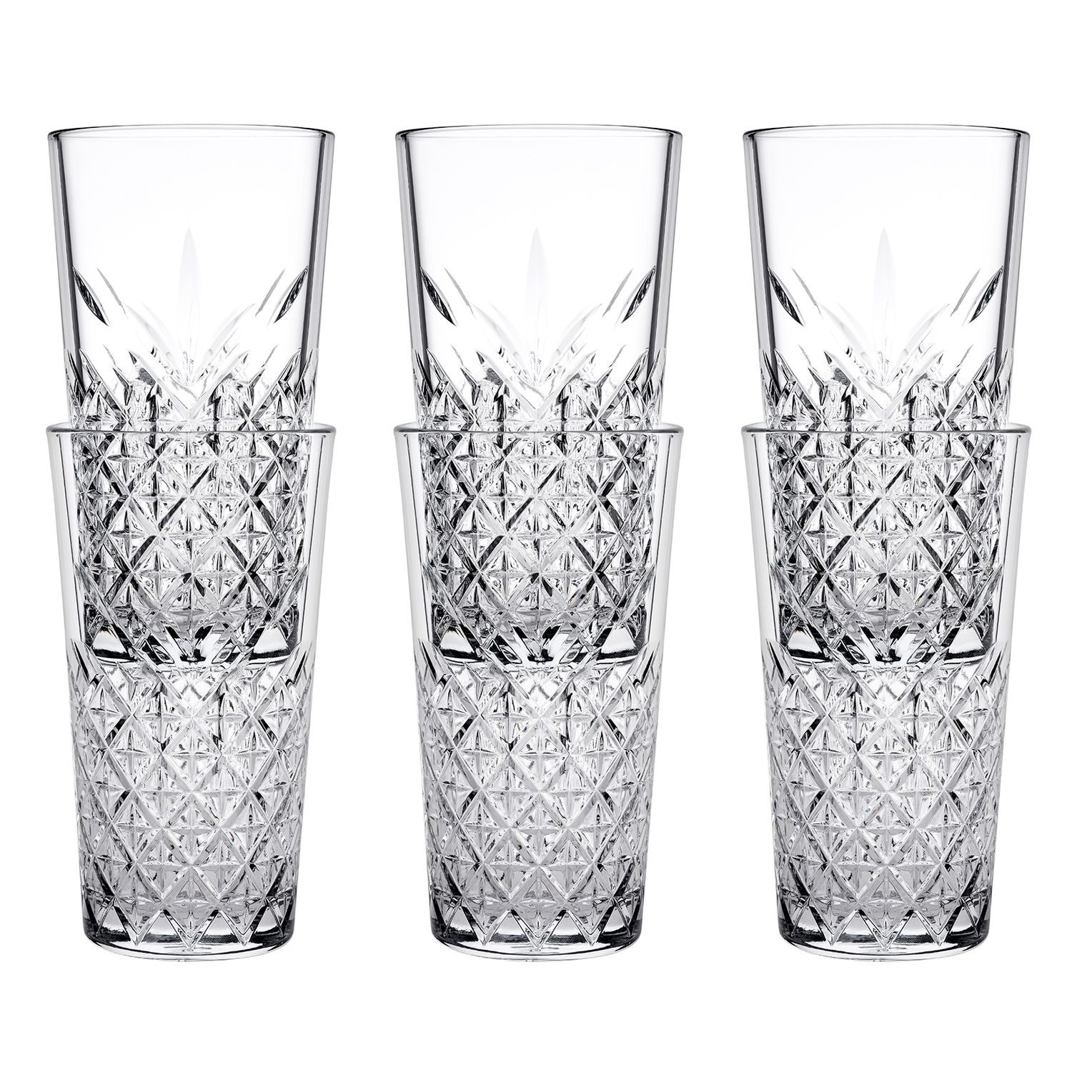 Vaso alto, vaso largo 6 Set - Timeless stackable, 470 ml