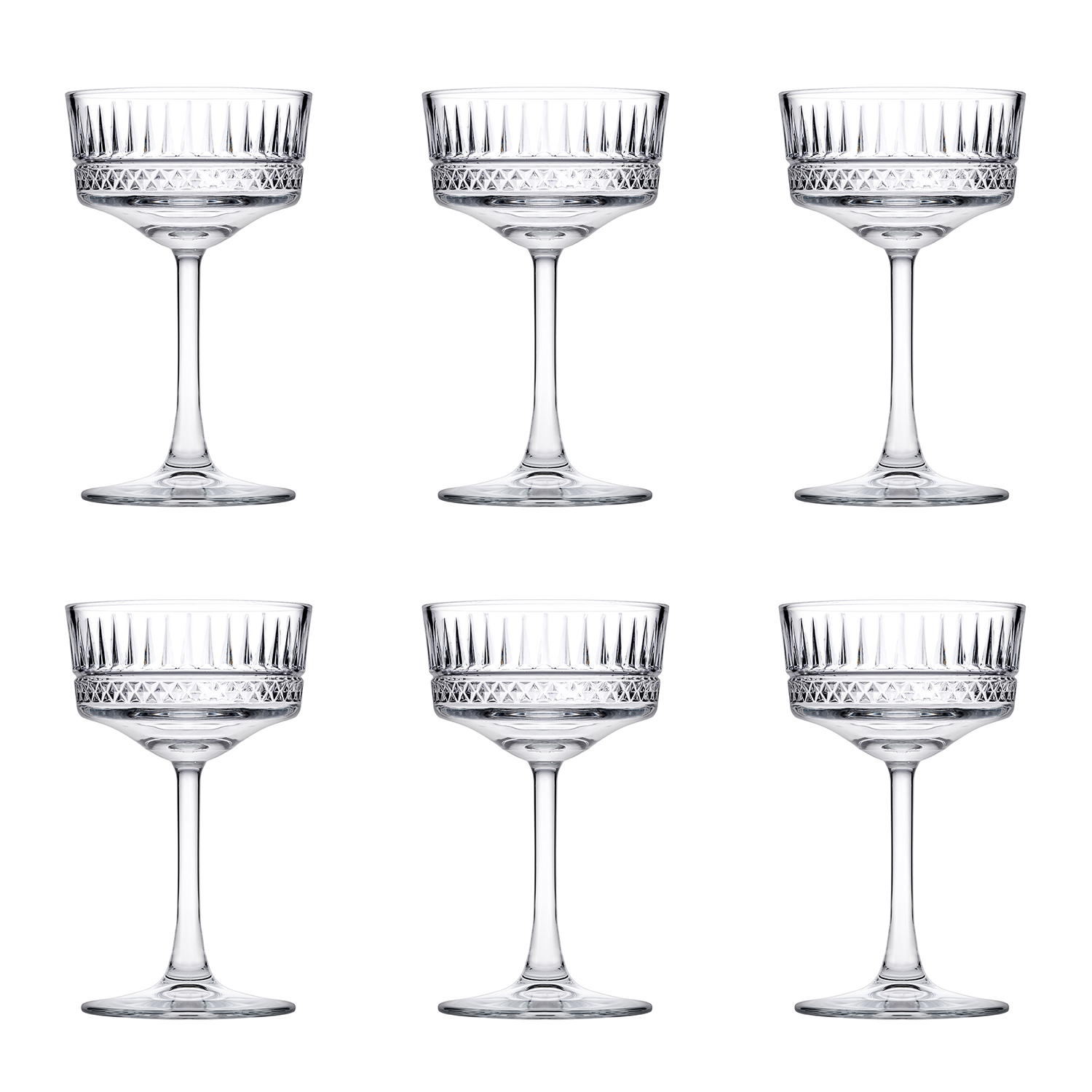 Copas de champagne - Serie Elysia, 260ml, juego de 6 Unidades