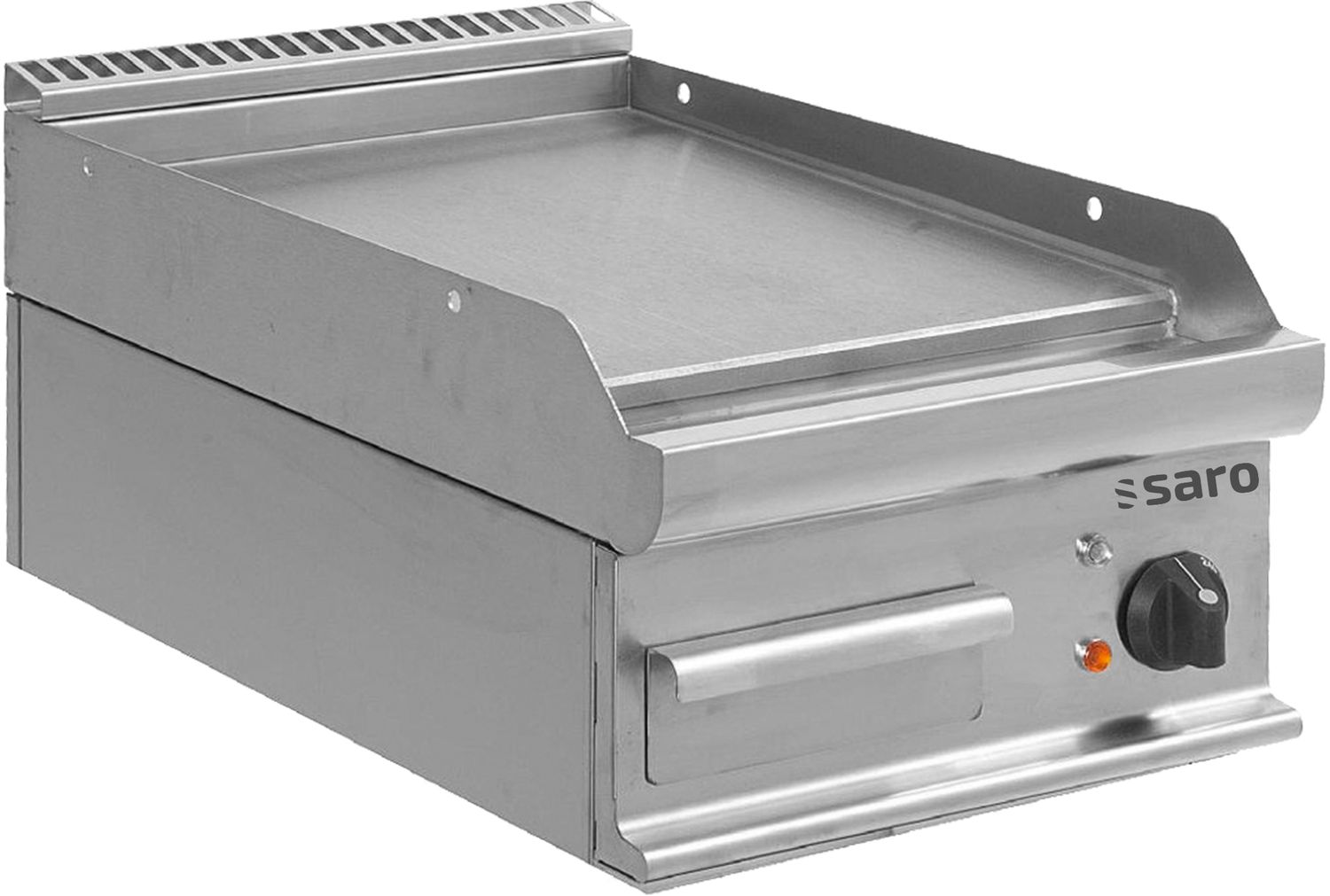 Saro Plancha Electrica de Mesa - E7/KTE1BBL, Profesional, de acero Inoxidable