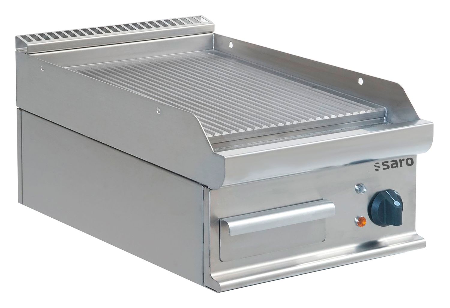 Saro Plancha Electrica de Mesa - E7/KTE1BBR, Profesional, de acero Inoxidable