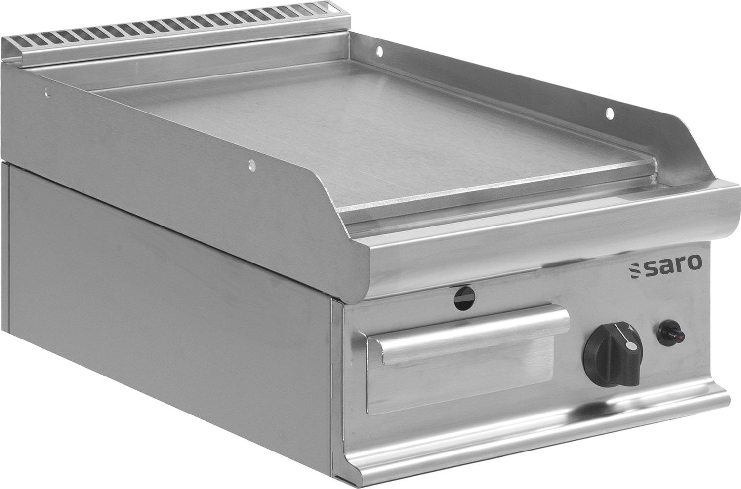 Saro Plancha de gas de Mesa - Modelo E7/KTG1BBL, Profesional, de acero Inoxidable