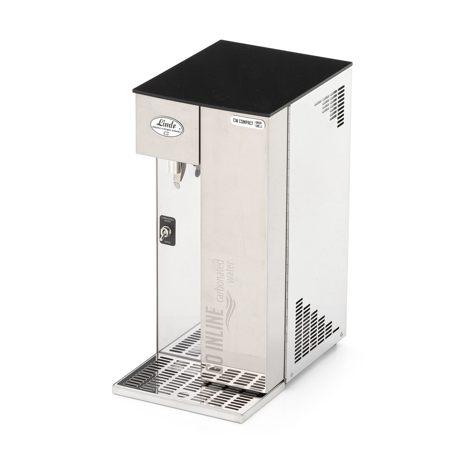 Dispensador de agua, enfriador de agua, máquina agua con gas, gasificador de agua, carbonatador de agua - Lindr CW Compact, Green Line