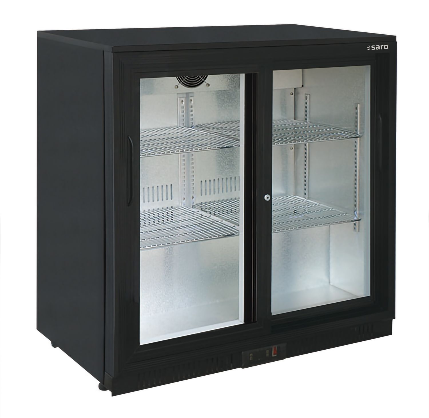 Saro Frigorífico para bebidas, nevera para bebidas con 2 puertas, modelo BC 198 S