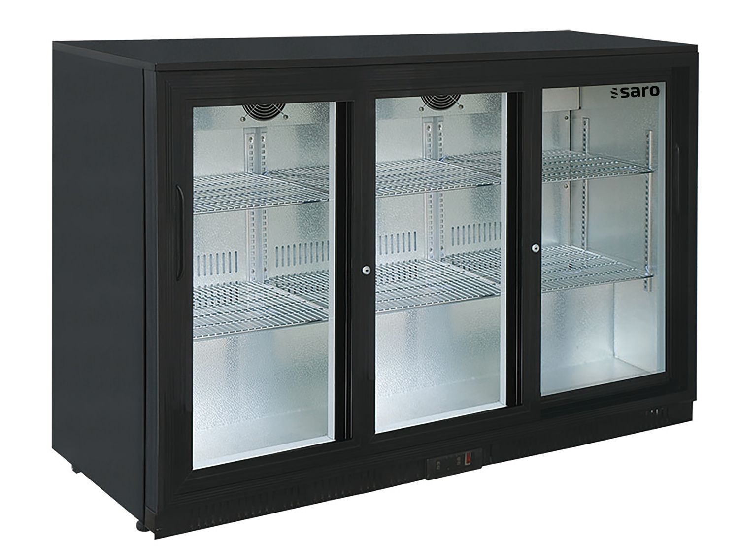 Saro Frigorífico para bebidas, nevera de bebidas con 3 puertas, modelo BC 320 SD