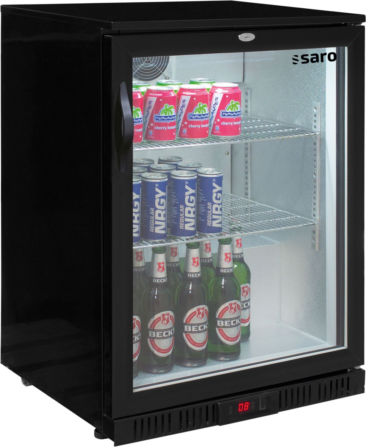 Saro Frigorífico para bebidas, nevera de bebidas con 1 puerta, modelo BC 138