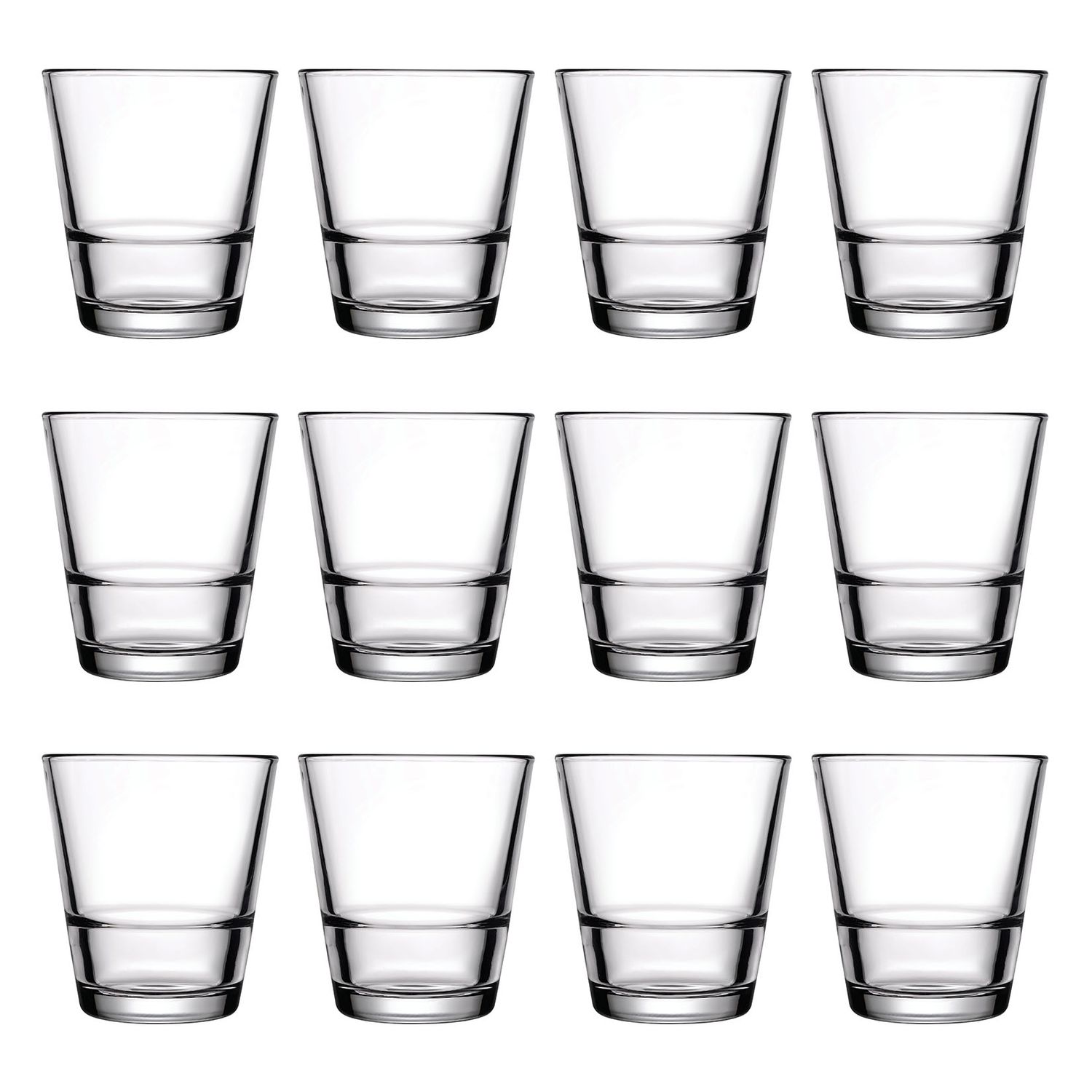 Set de 12 Vasos de whisky, Vasos de coctel - Grande-S, 295ml