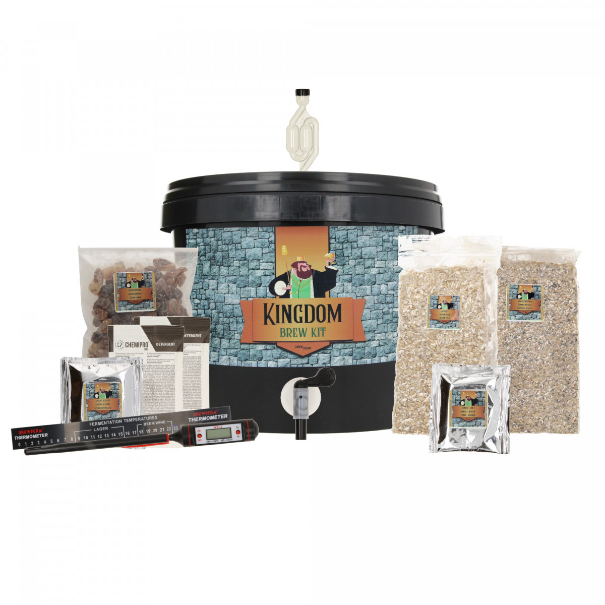 Kingdom Brew Kit, Kit cerveza - Dunkel, Mezcla completa de malta para cerveza de 5 litros