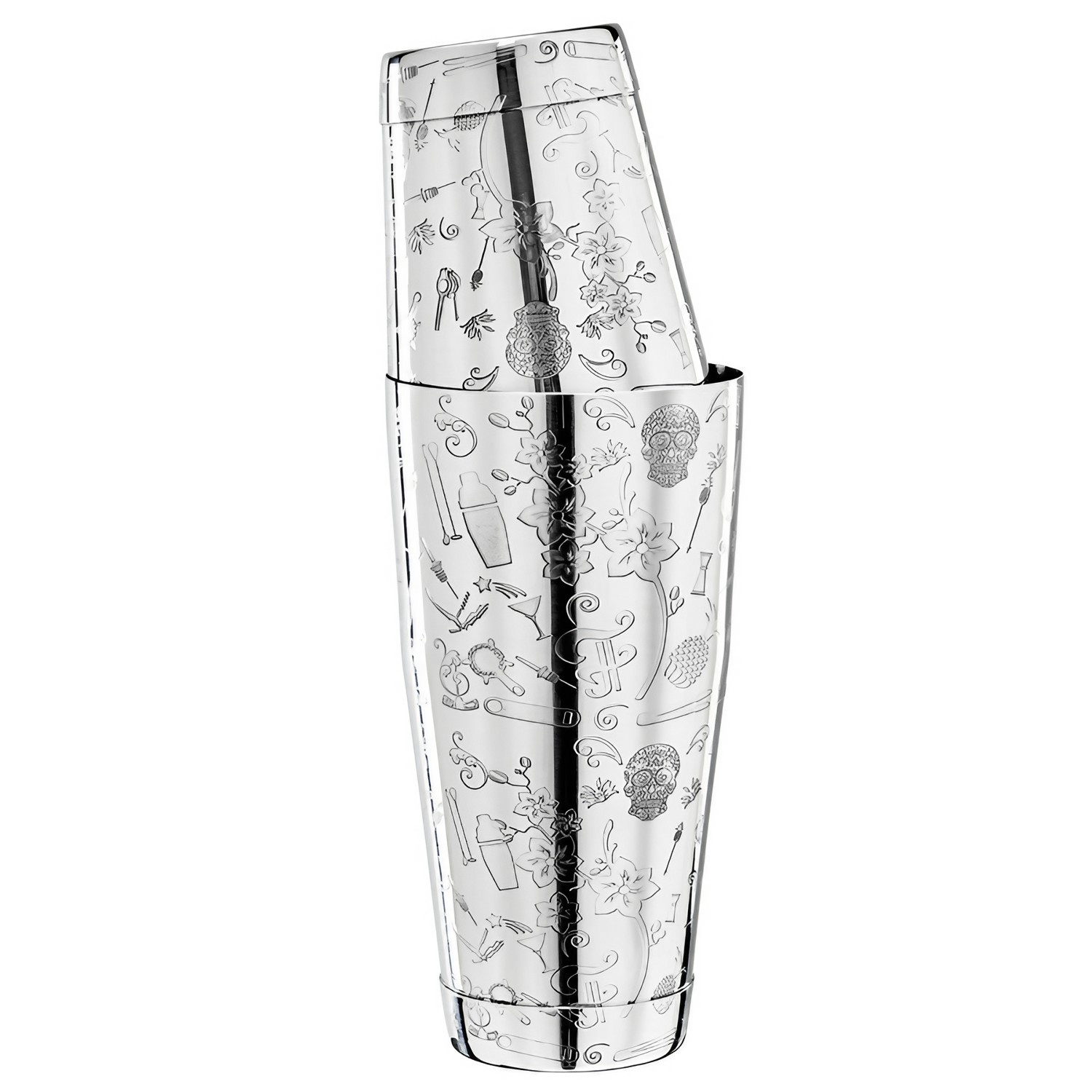 Coctelera, shaker coctelero - Collabo *Classic* TIN on TIN, 28oz/18oz, acero inoxidable, edición limitada