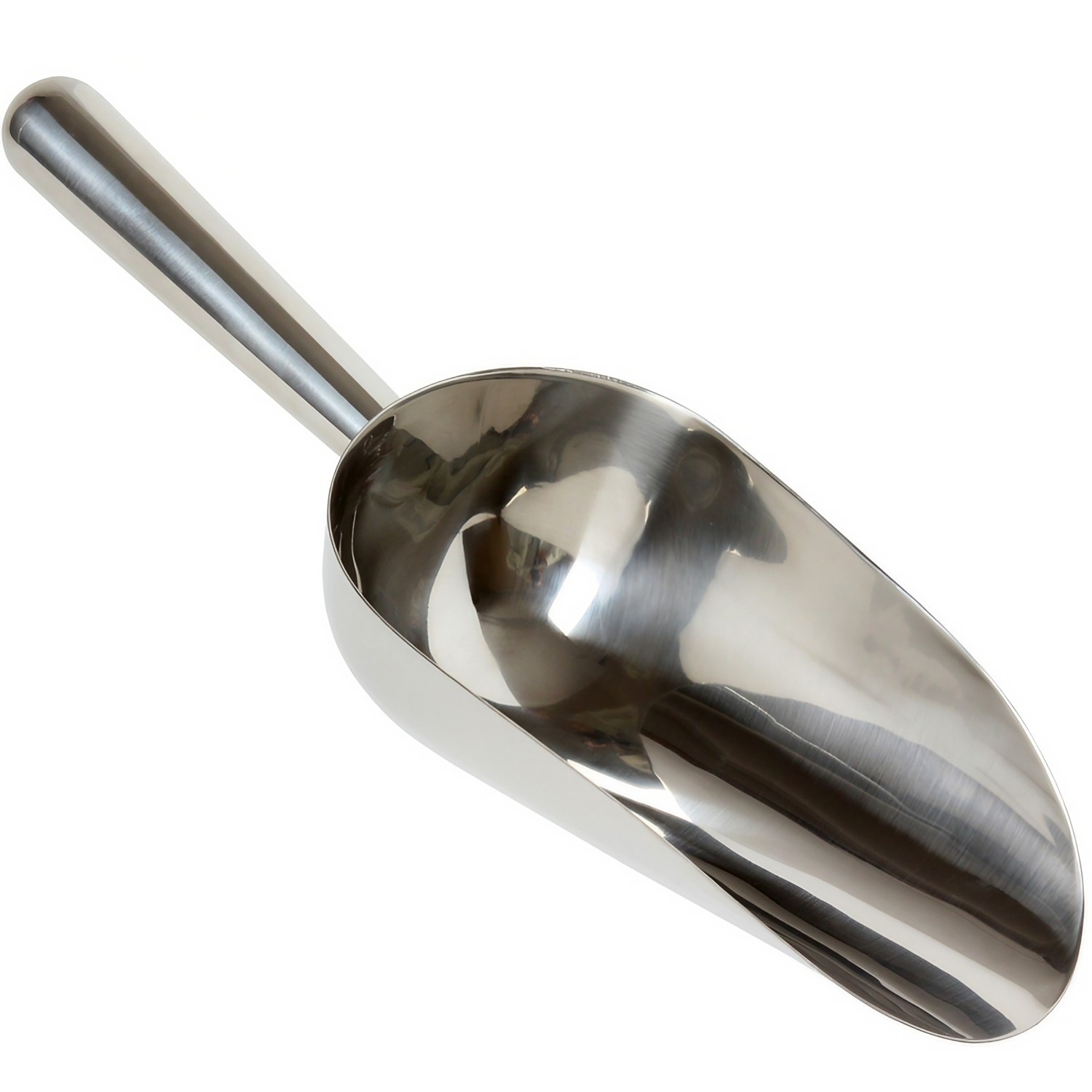 Pala de hielo, cuchara para hielo - Profi scoop, acero inoxidable pulido, 12 oz/355 ml, 250 mm