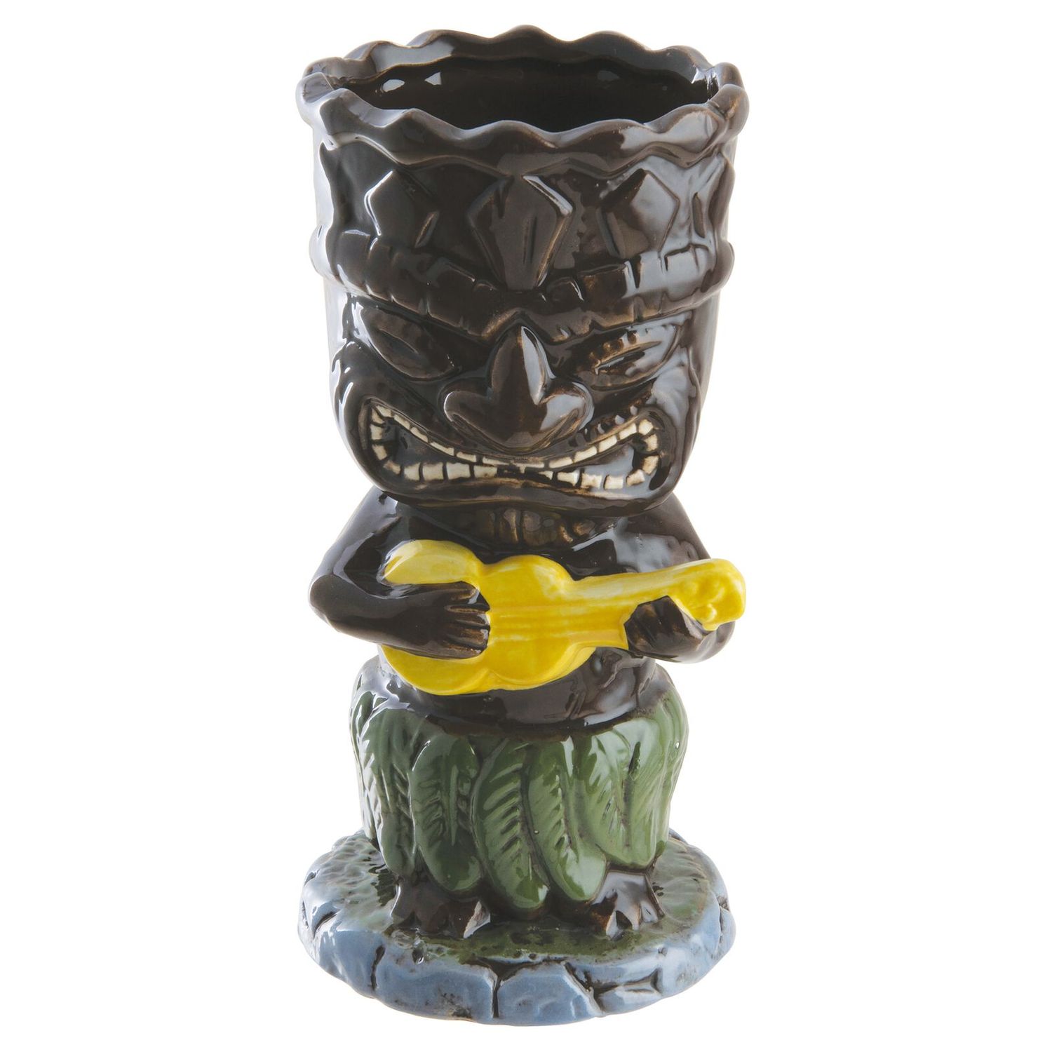 Taza, сopa de cóctel, vaso de cóctel - Anaface - Ukelele, cerámica, marrón, 400 ml