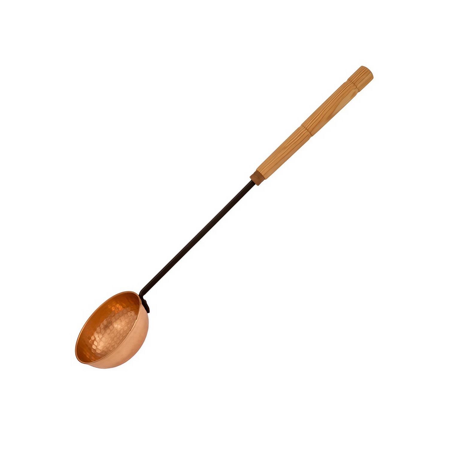 Cucharón - cobre, con superficie martillada