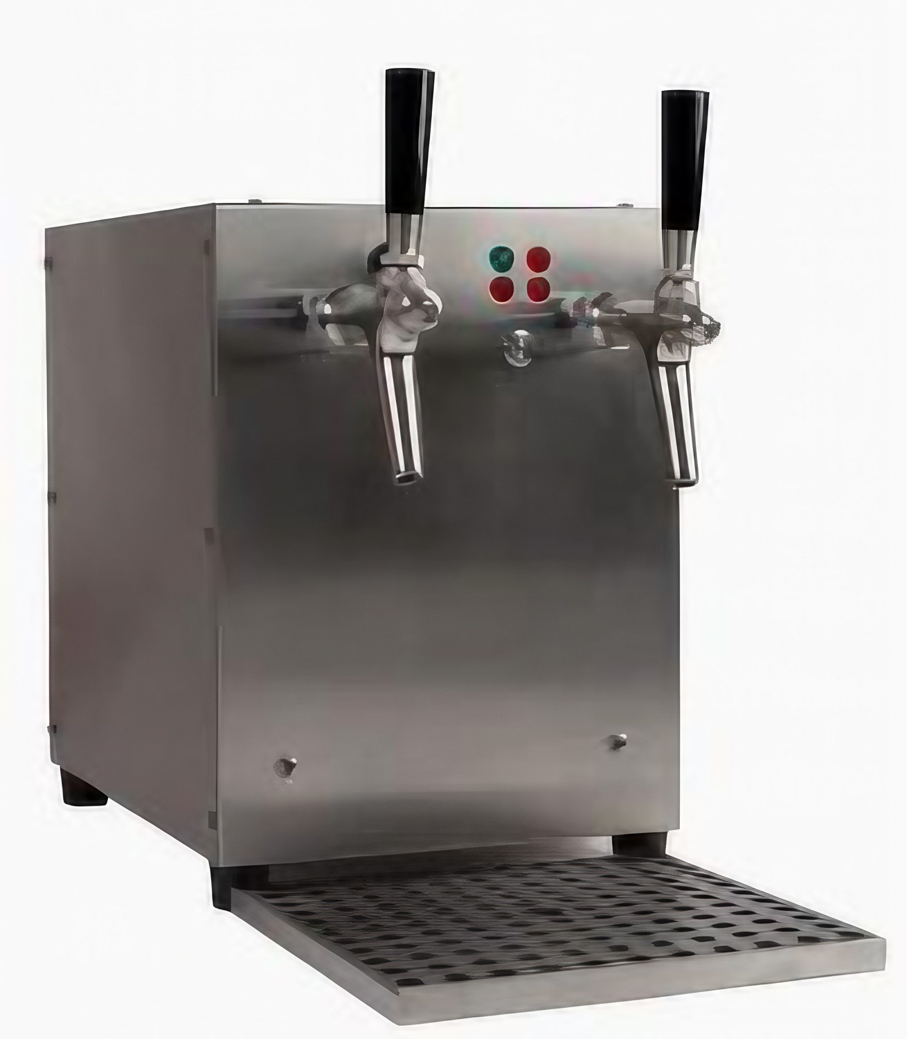 Combinado calentador de bebidas - 2-líneas, 3 kW - con compresor de aire (1st líneas)y bomba de vino (2ª línea), acero inoxidable