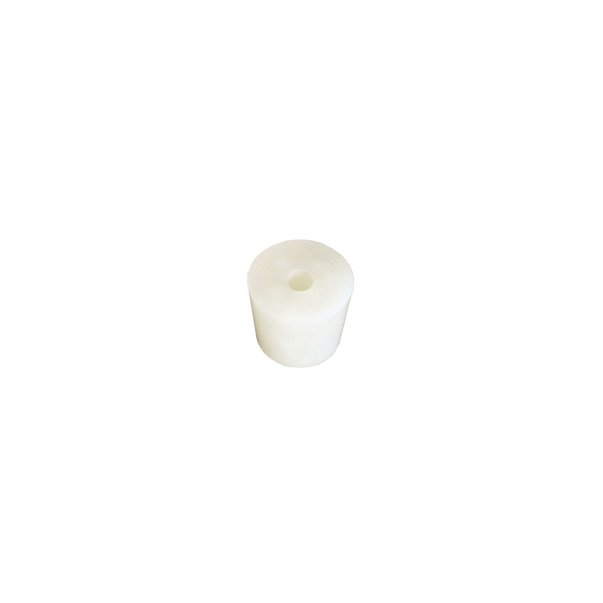 Tapón de silicona, tapón de goma, 41/49 mm - con orificio de 9 mm