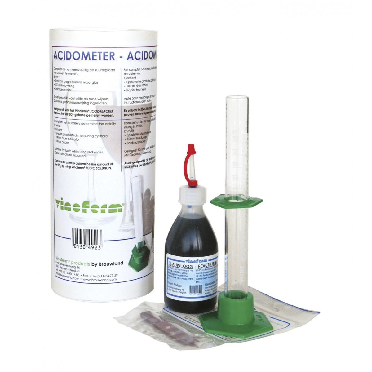 Acidometro, medidor de acidez - VINOFERM Juego completo