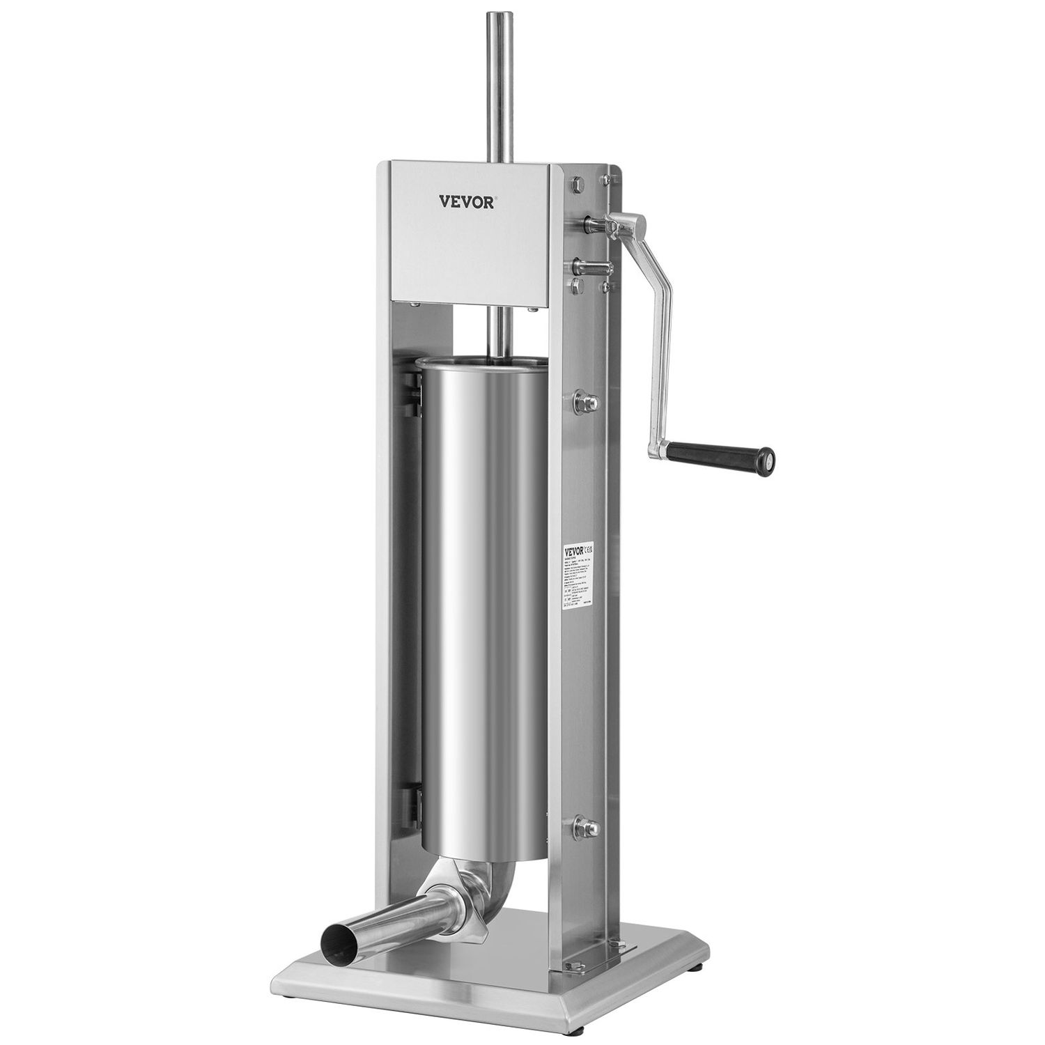Embutidora, máquina de embutidos, maquina para hacer salchichas - manual, 7L, acero inoxidable + aluminio