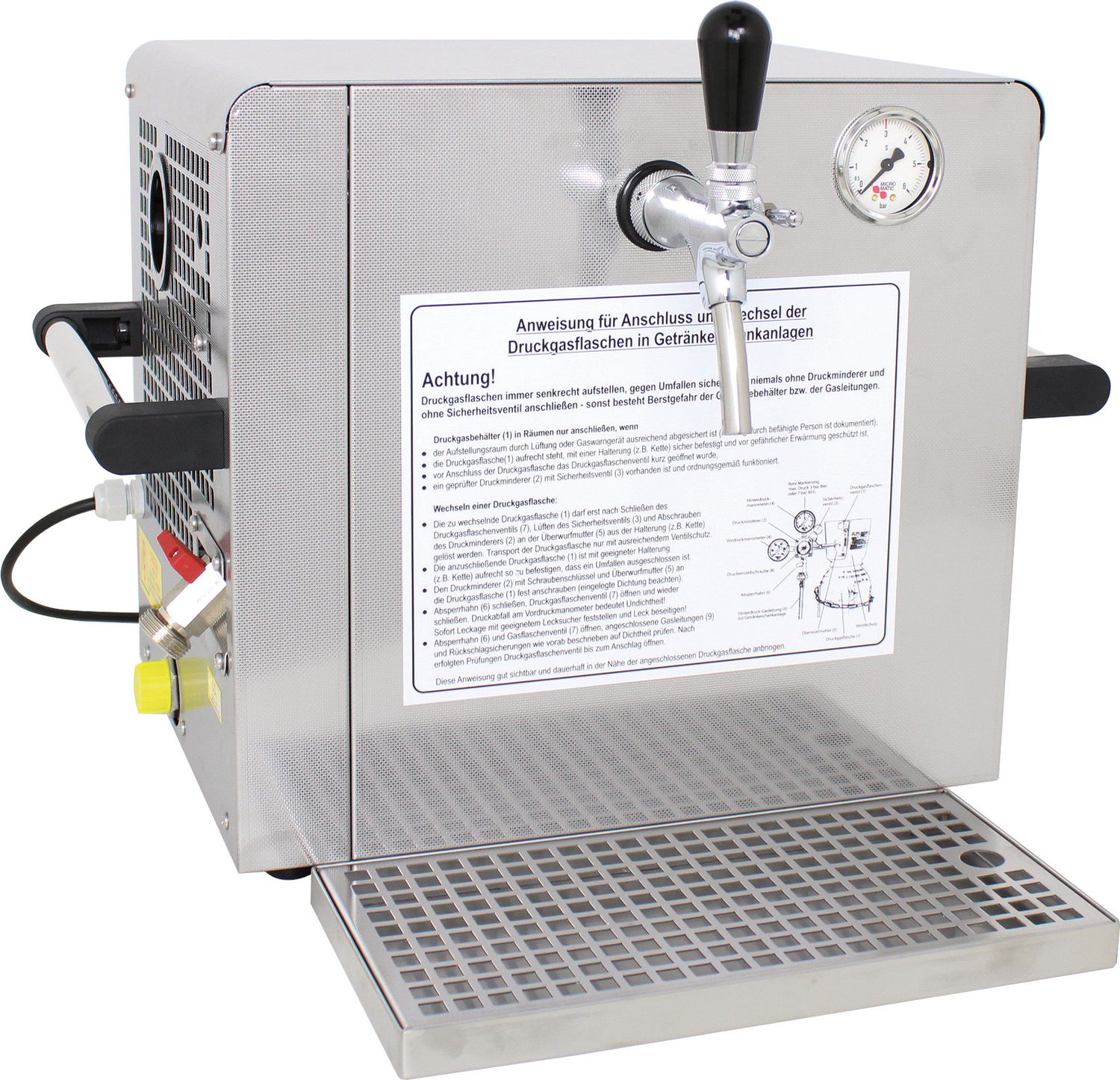 Dispensador de cerveza, máquina de cerveza - Unidad de refrigeración seca, 53 L/h, 1 línea