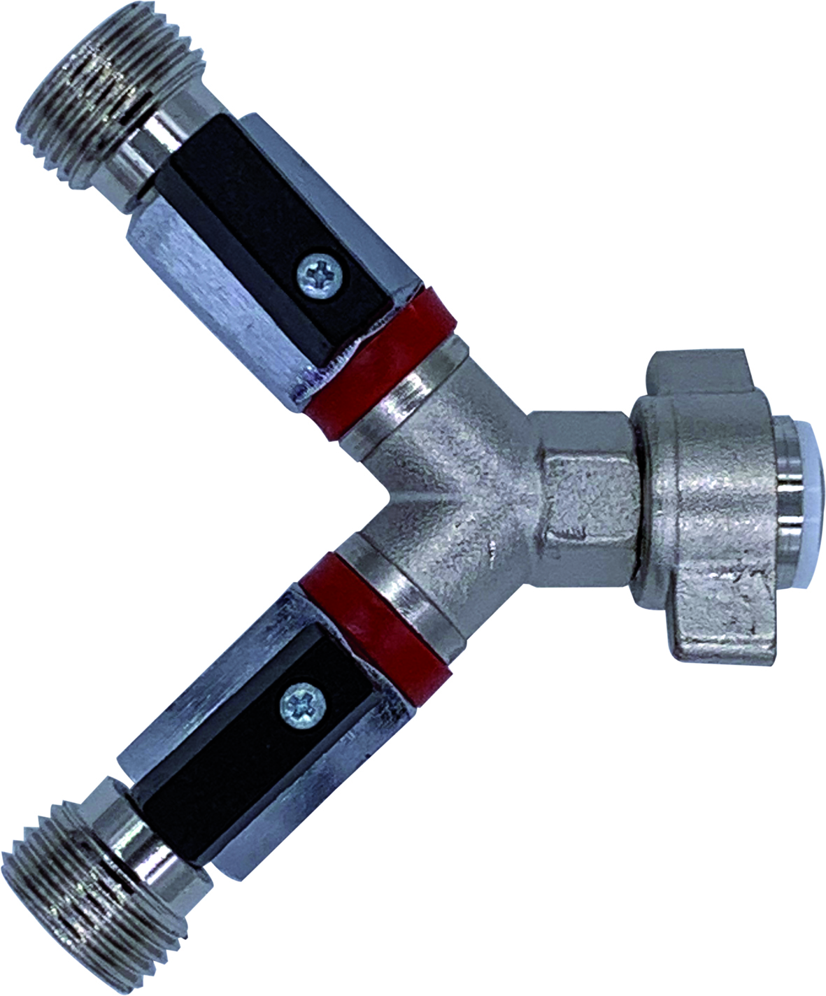 Llave de paso - 2 líneas, para reductor de presión