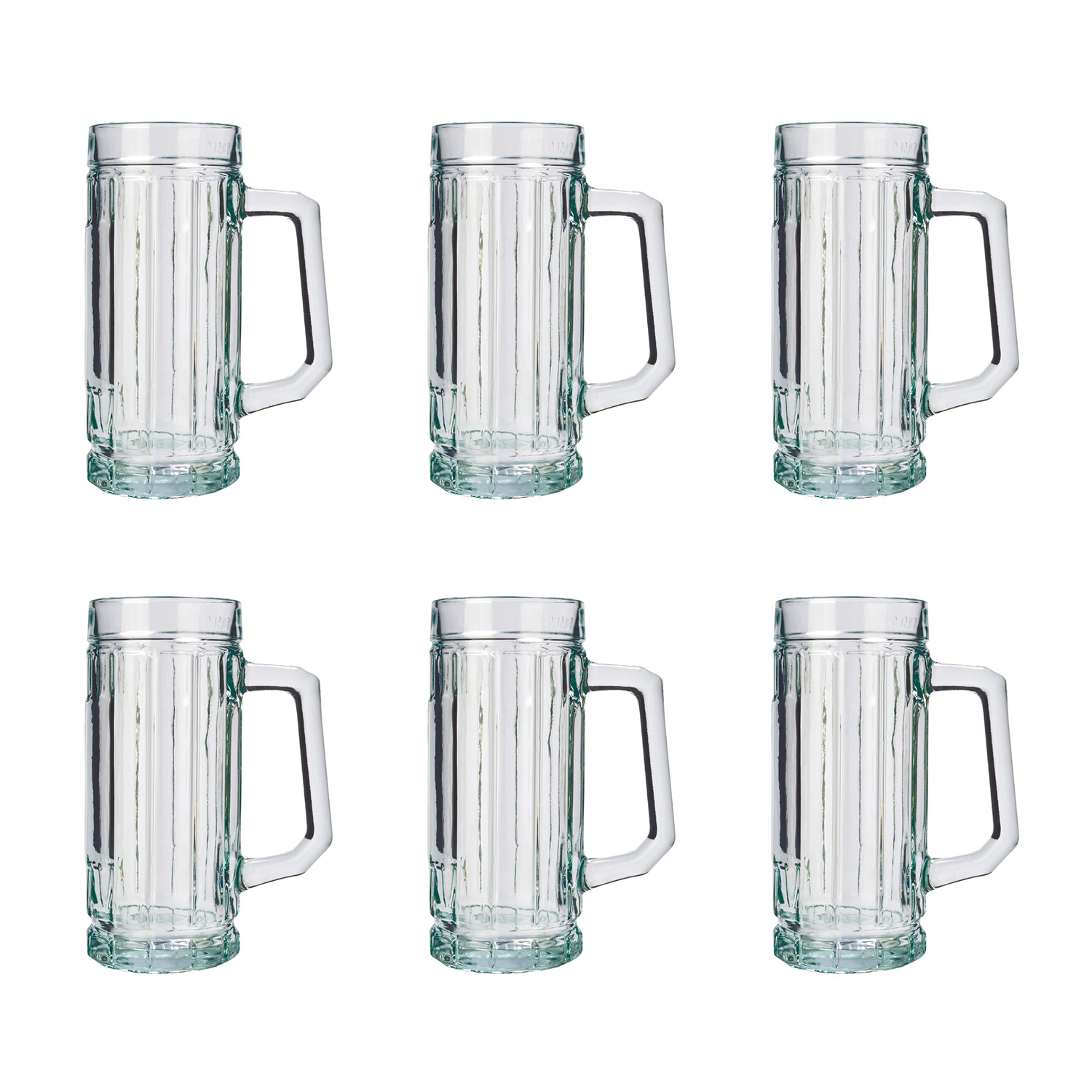 Jarra de cerveza, taza de cerveza - Juego de 6, Gambrinus con escudo, 0,5 L