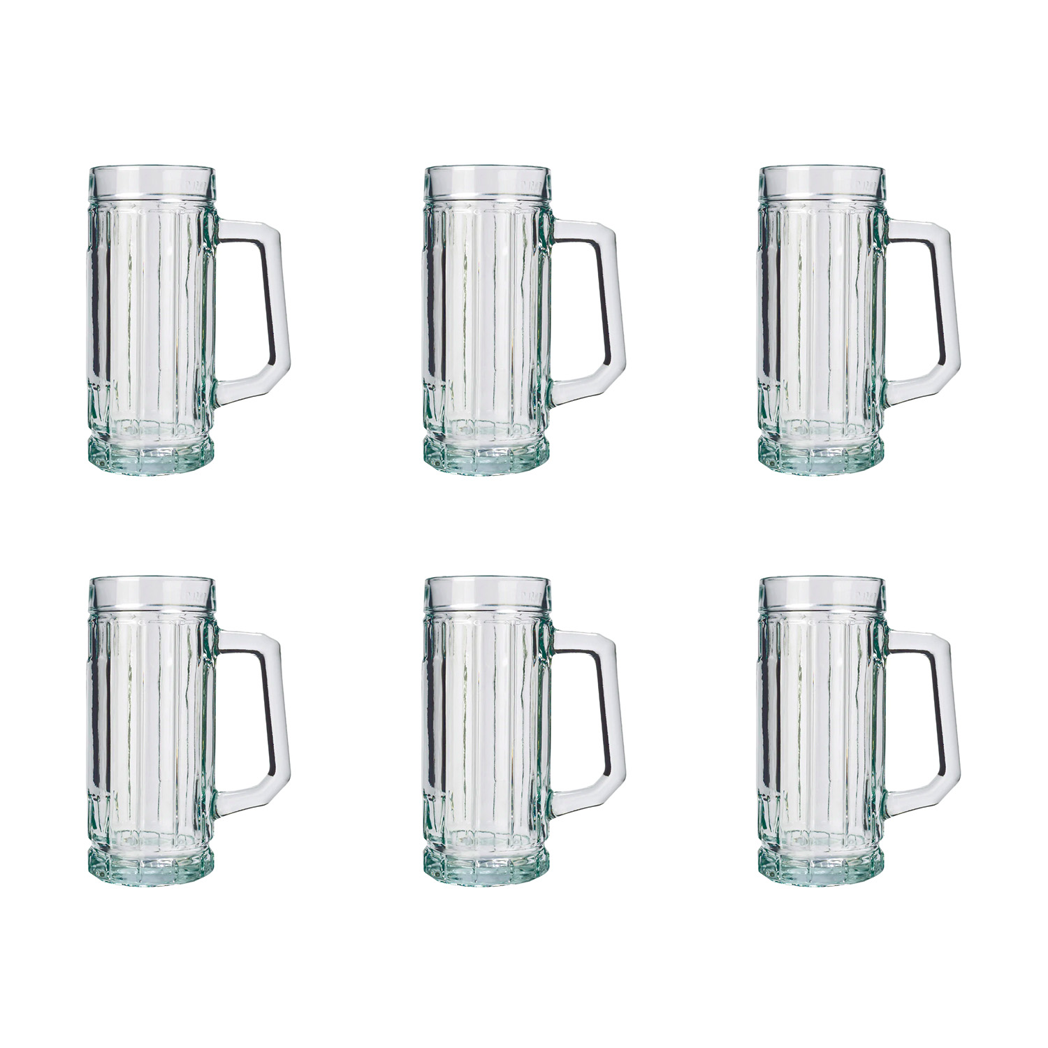 Jarra de cerveza, taza de cerveza - Juego de 6, Gambrinus con escudo, 0,3 L