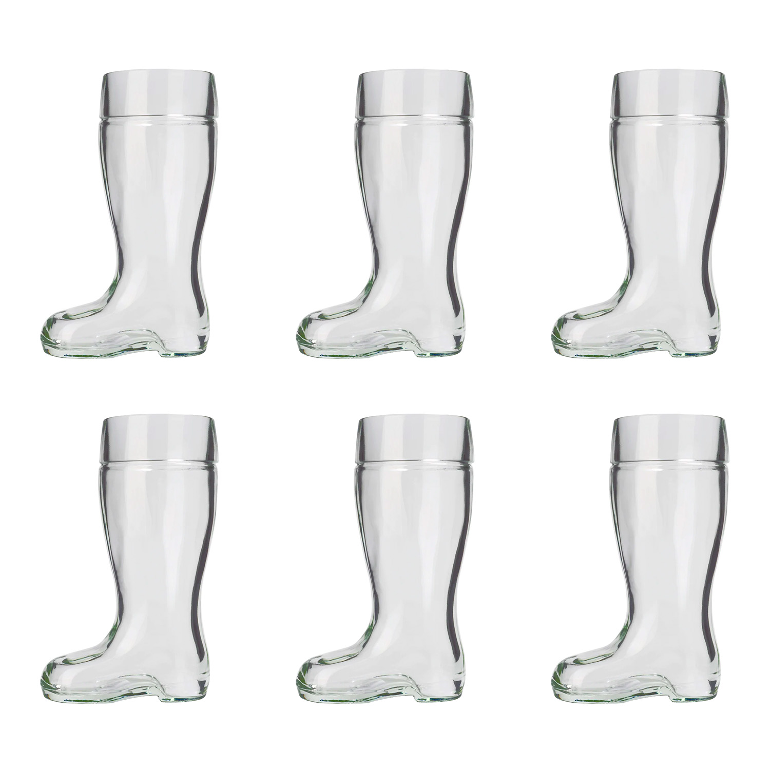 Copa de cerveza, vaso de cervezas, botas de cerveza - Juego de 6, 0,5 L