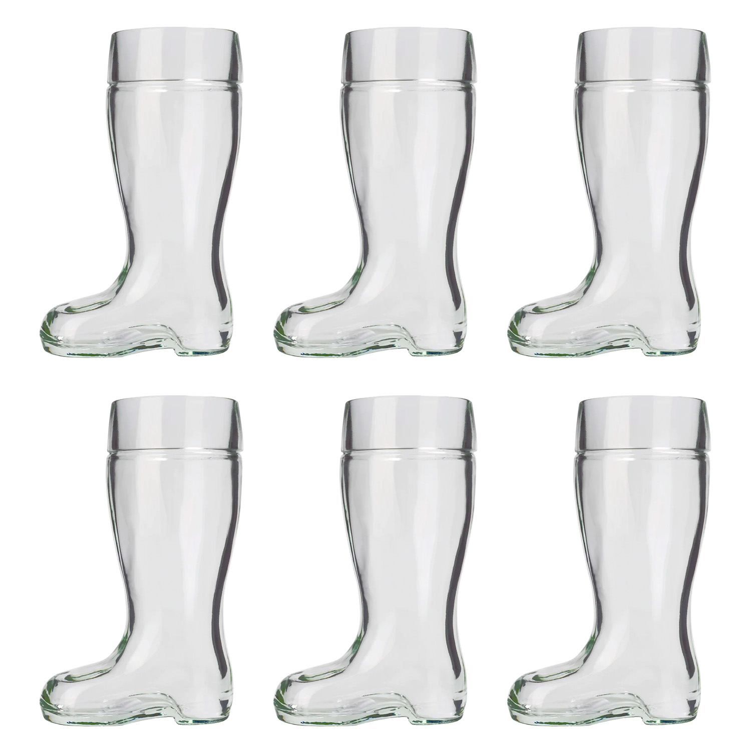 Copa de cerveza, vaso de cervezas, botas de cerveza - Juego de 6, 1 L