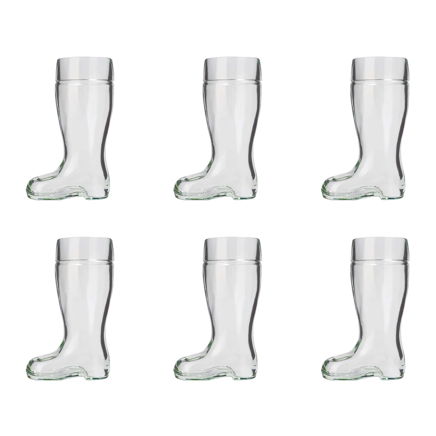 Copa de cerveza, vaso de cervezas, botas de cerveza - Juego de 6, 0,25 L