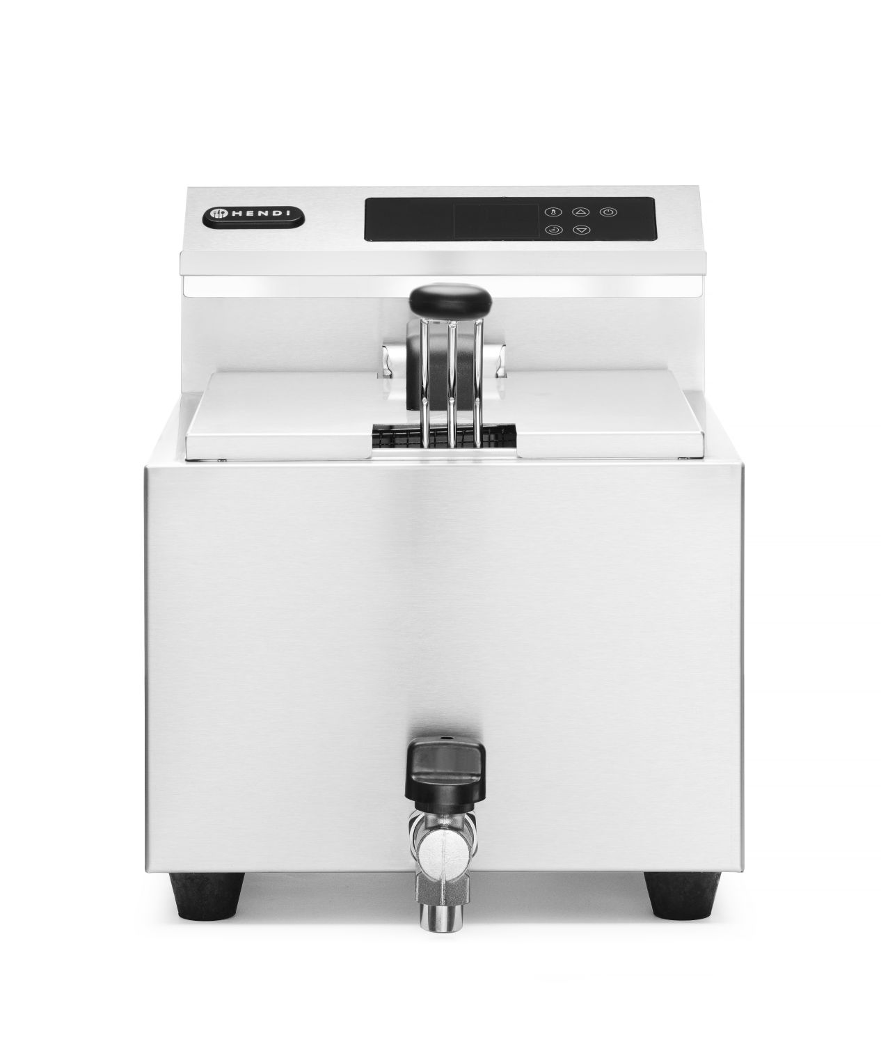 Freidora - Acero inoxidable 18/0, con panel de control digital y temporizador