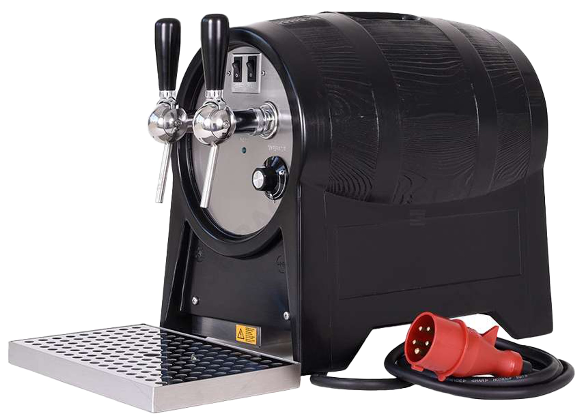 Dispensador de vino caliente, calentador instantáneo de bebidas, 9kW, forma de barril, con bomba eléctrica, 2 líneas