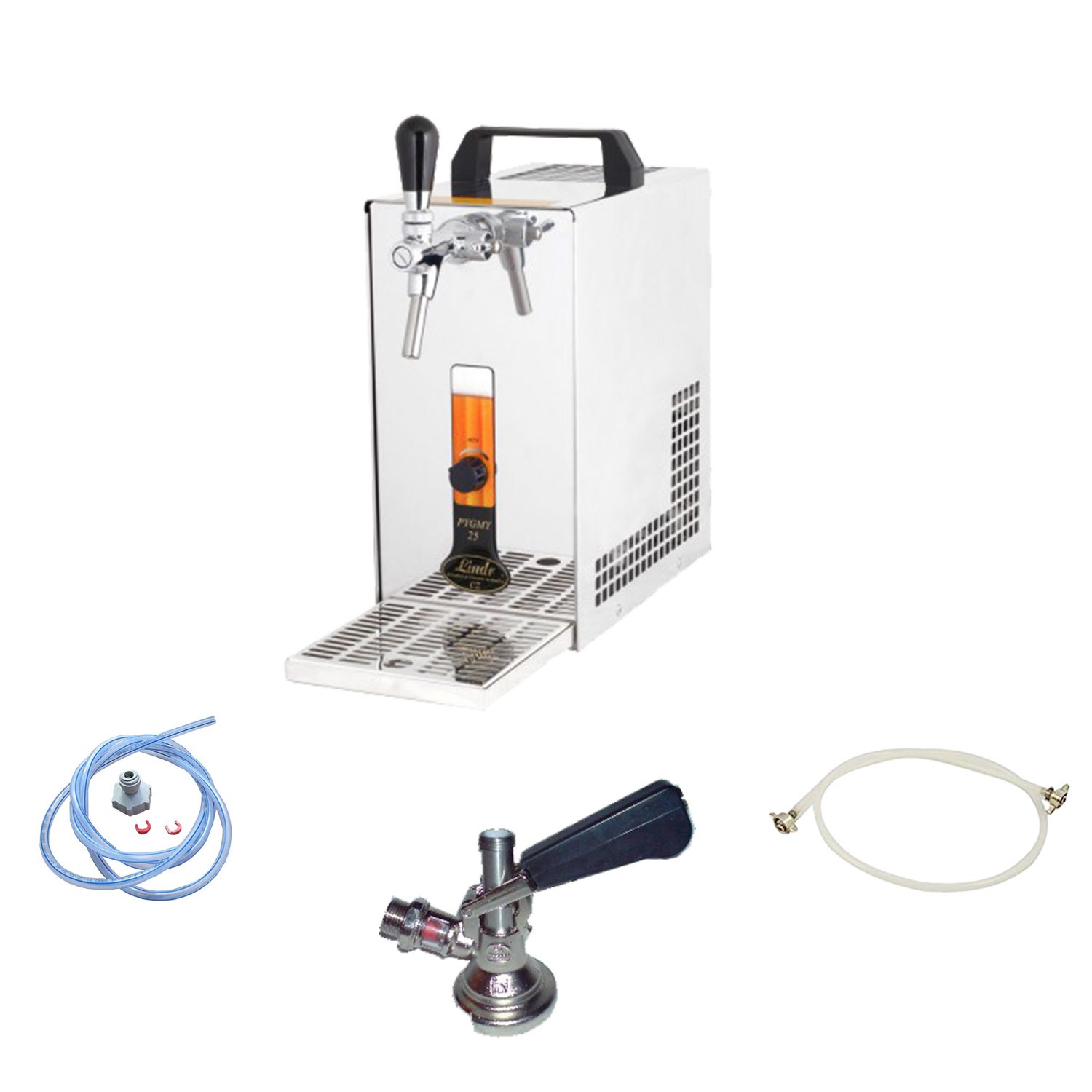 Juego completo Dispensador de cerveza, Máquina de cerveza - PYGMY 25/K, 1 línea, 35 litros/h - Green Line