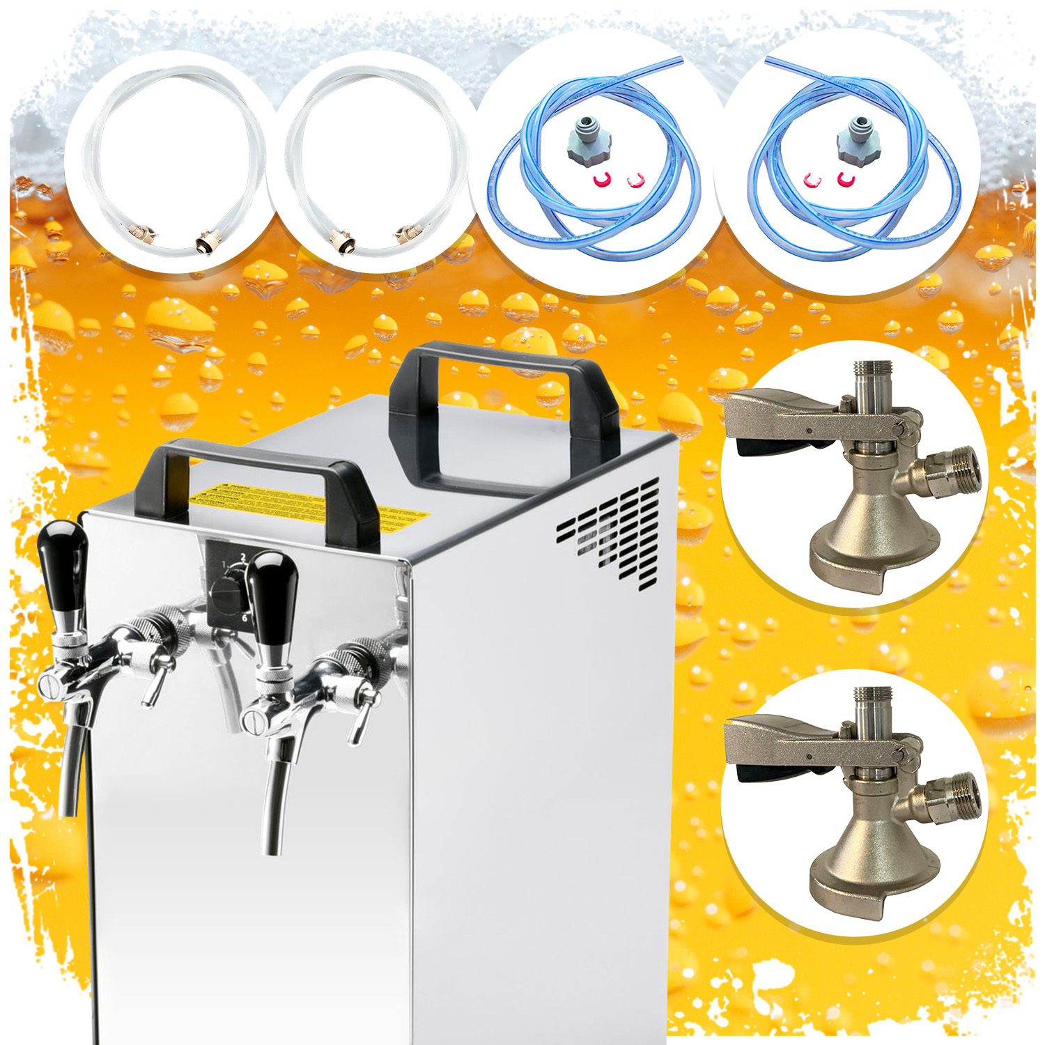 Juego completo Dispensador de cerveza, Máquina de cerveza - Kontakt 40/k 2 líneas, 50 litros/h
