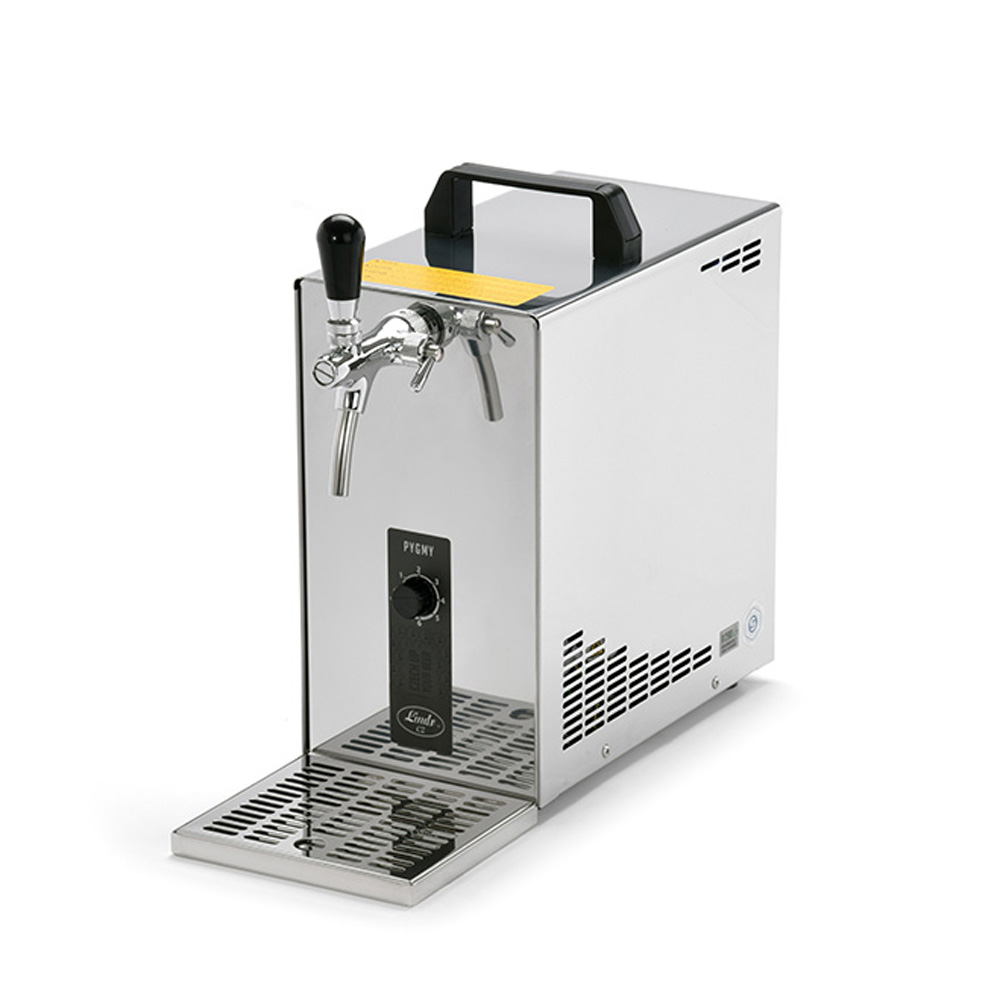 Dispensador de cerveza, Máquina de cerveza - Lindr PYGMY 25, refrigerador seco de 1 línea, 35 litros/h, conexión 5/8, Green Line